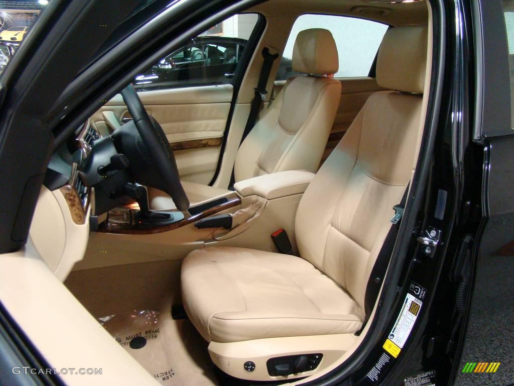 2006 3 Series 325xi Sedan - Jet Black / Beige photo #8