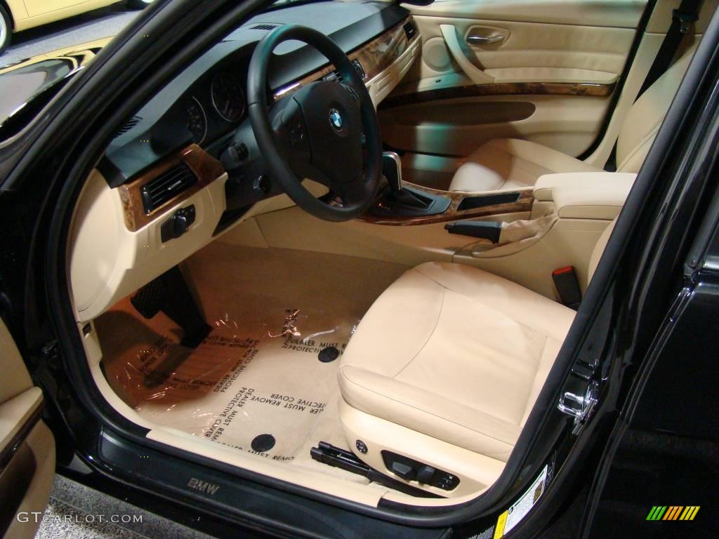 2006 3 Series 325xi Sedan - Jet Black / Beige photo #10
