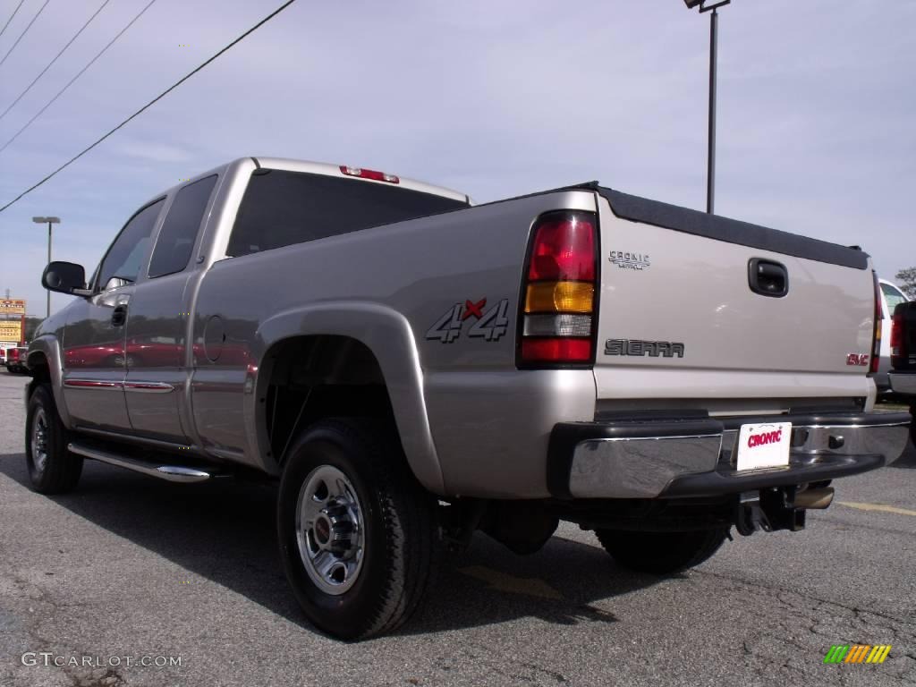 2005 Sierra 2500HD SLT Extended Cab 4x4 - Silver Birch Metallic / Neutral photo #6