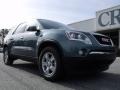 2010 Silver Green Metallic GMC Acadia SLE  photo #2