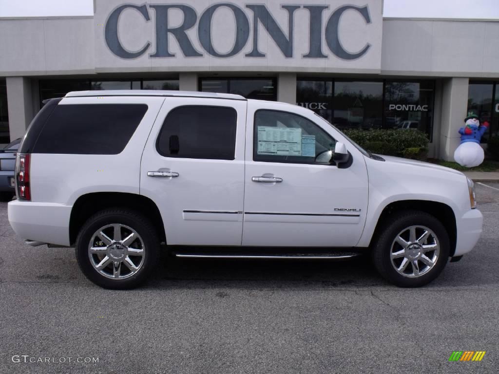 2010 Yukon Denali - Summit White / Ebony photo #1