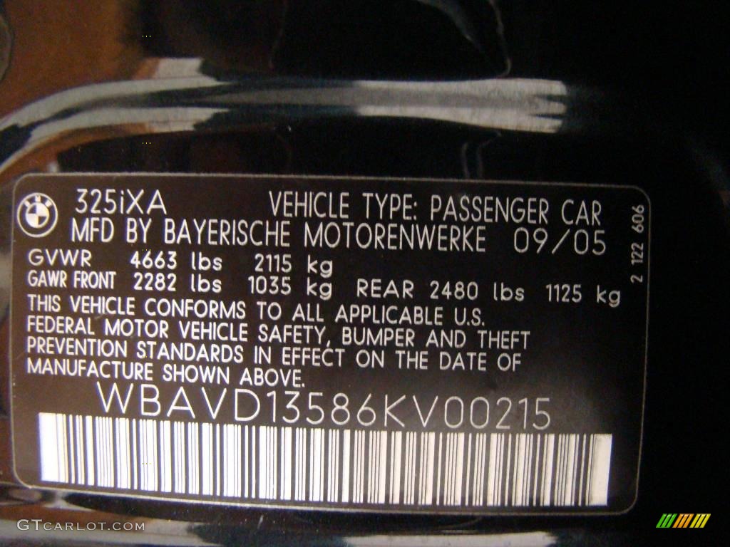 2006 3 Series 325xi Sedan - Jet Black / Beige photo #15