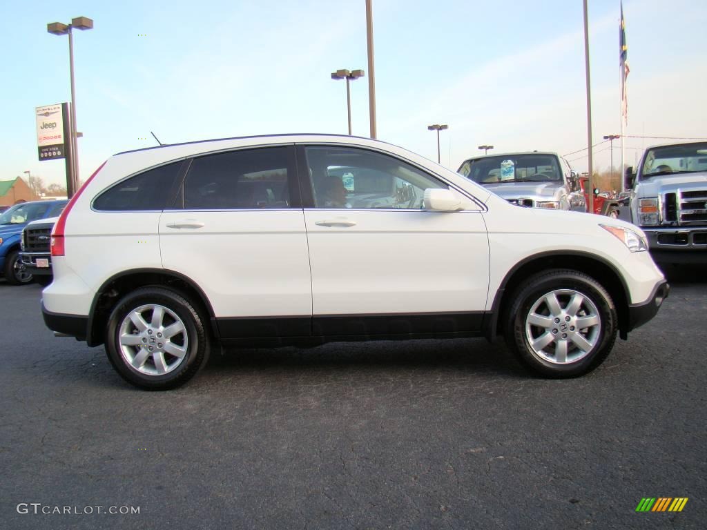 2008 CR-V EX-L - Taffeta White / Gray photo #2