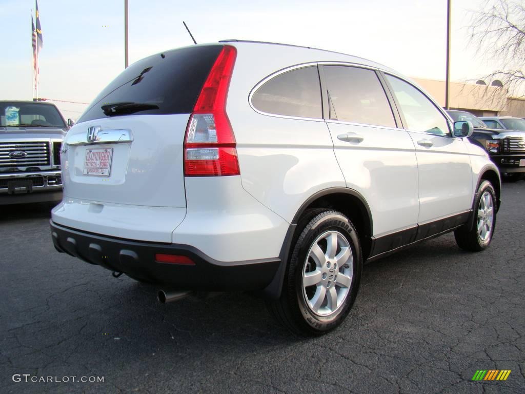 2008 CR-V EX-L - Taffeta White / Gray photo #3