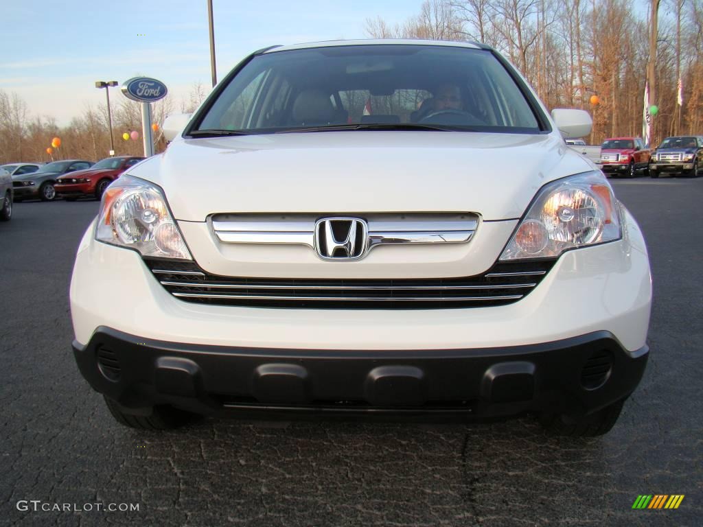 2008 CR-V EX-L - Taffeta White / Gray photo #7