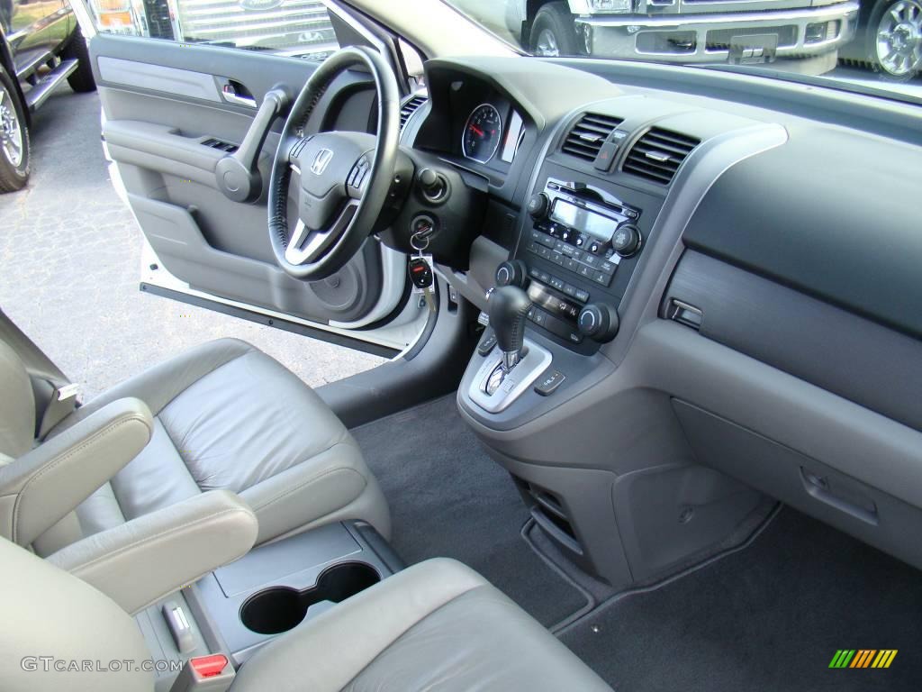 2008 CR-V EX-L - Taffeta White / Gray photo #13