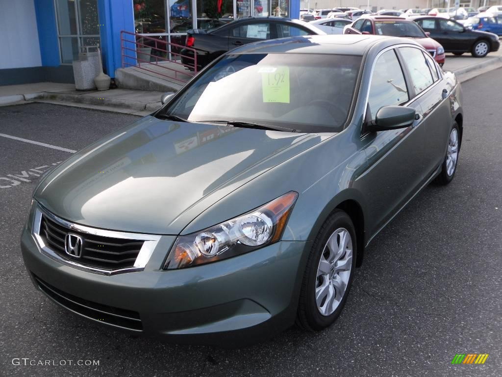 2010 Accord EX-L Sedan - Mystic Green Metallic / Black photo #1