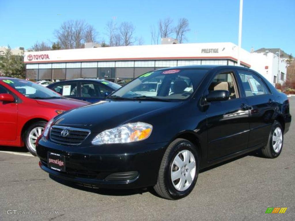 2006 Corolla LE - Black Sand Pearl / Beige photo #1