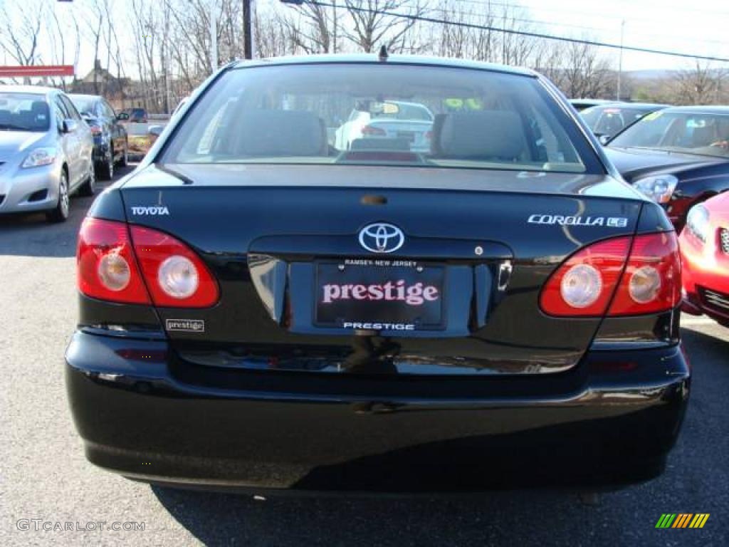 2006 Corolla LE - Black Sand Pearl / Beige photo #5