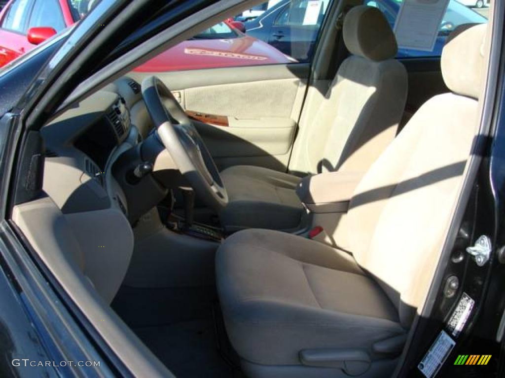 2006 Corolla LE - Black Sand Pearl / Beige photo #8