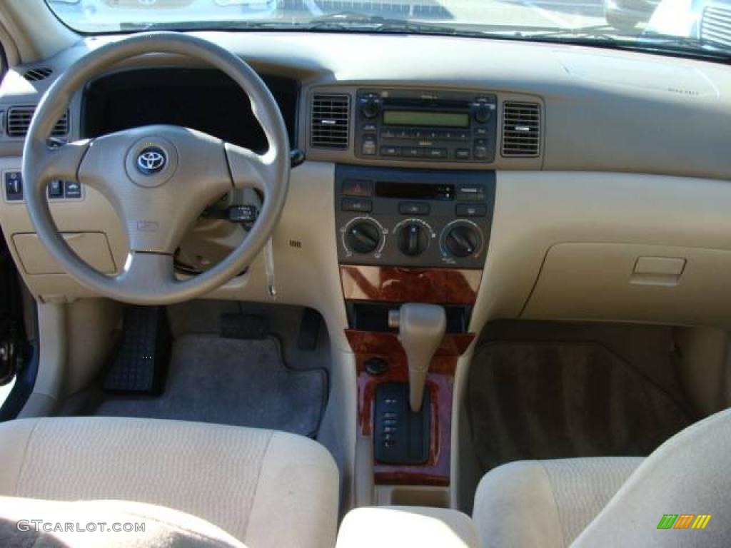 2006 Corolla LE - Black Sand Pearl / Beige photo #9