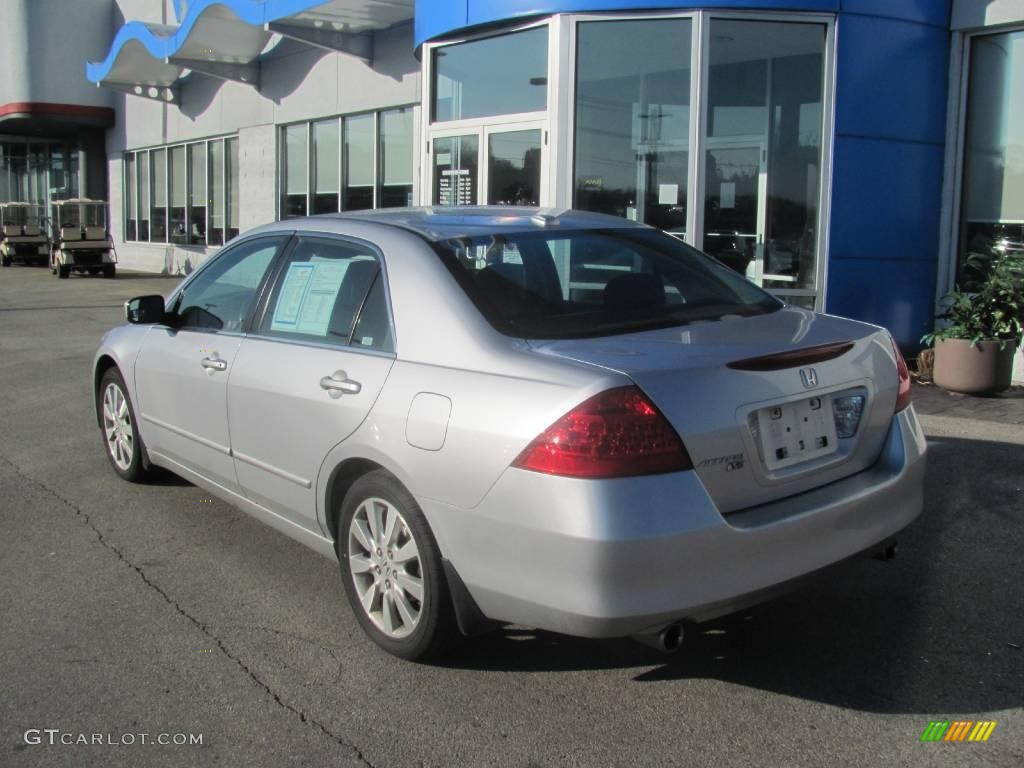 2007 Accord EX-L V6 Sedan - Alabaster Silver Metallic / Black photo #3