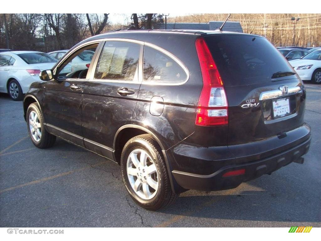 2008 CR-V EX 4WD - Nighthawk Black Pearl / Ivory photo #2