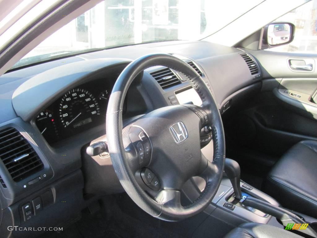 2007 Accord EX-L V6 Sedan - Alabaster Silver Metallic / Black photo #11