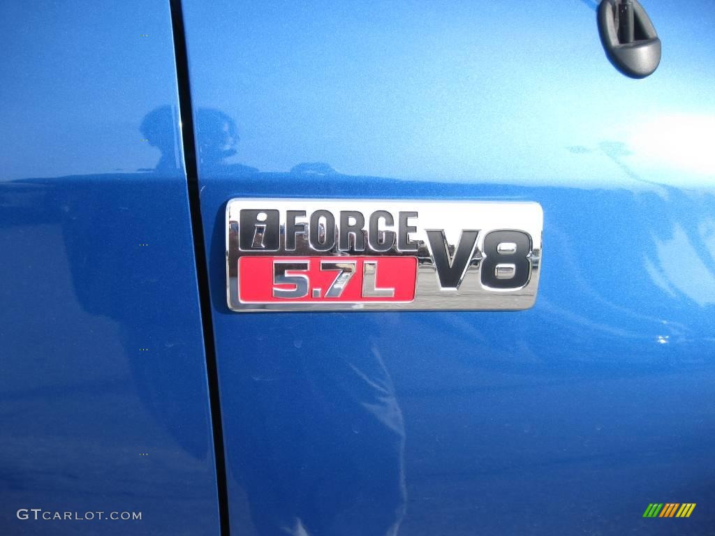 2007 Tundra SR5 Double Cab - Blue Streak Metallic / Graphite Gray photo #11