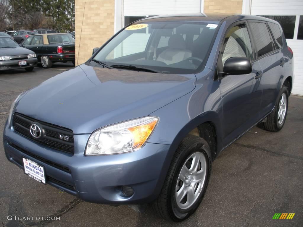 2008 RAV4 V6 4WD - Pacific Blue Metallic / Ash photo #1