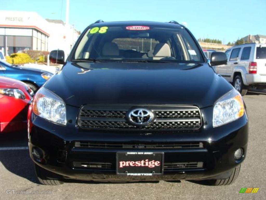 2008 RAV4 4WD - Black / Taupe photo #2