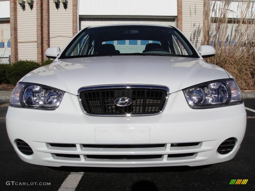 2001 Elantra GLS - Noble White / Gray photo #2