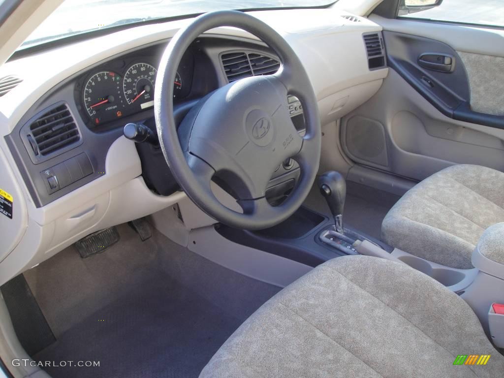 2001 Elantra GLS - Noble White / Gray photo #12