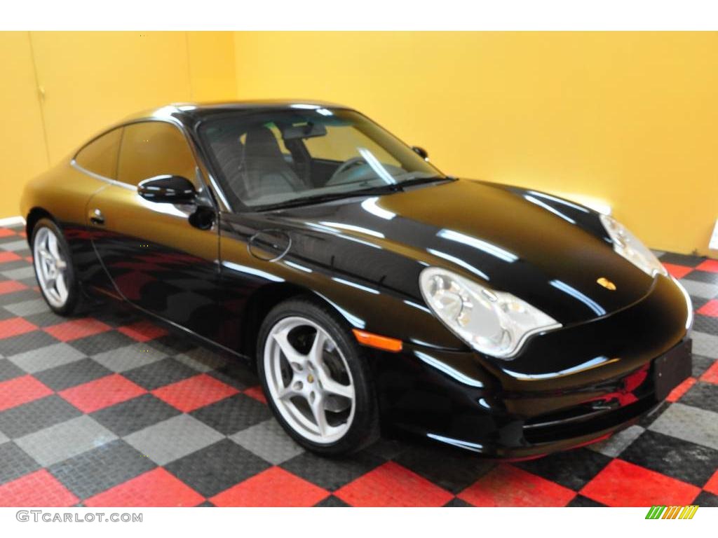 2002 911 Carrera Coupe - Black / Graphite Grey photo #1