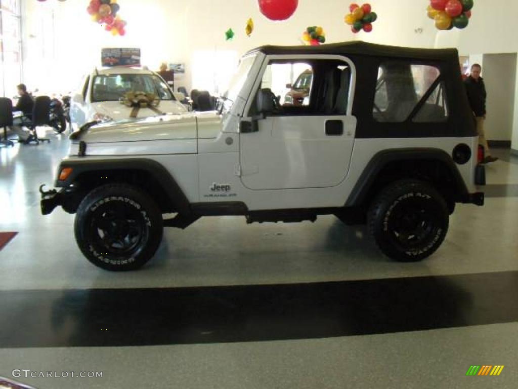 2004 Wrangler SE 4x4 - Stone White / Dark Slate Gray photo #2