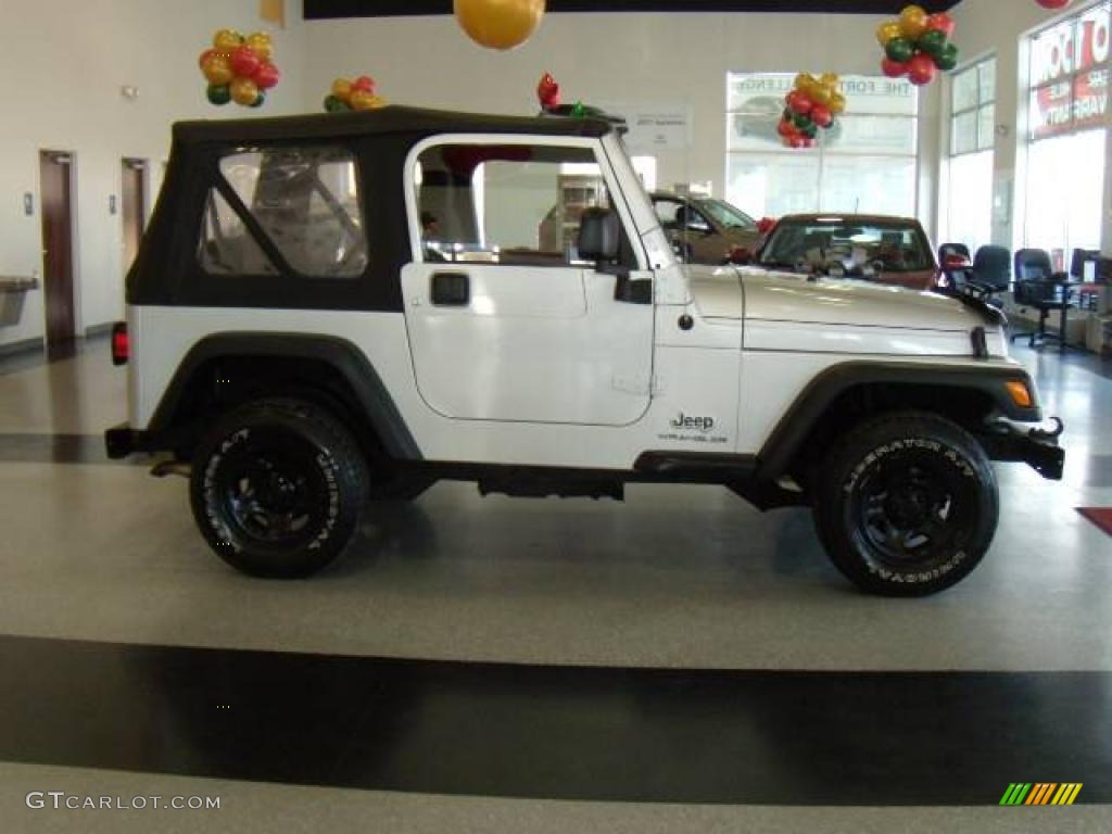 2004 Wrangler SE 4x4 - Stone White / Dark Slate Gray photo #6
