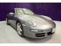 2005 Seal Grey Metallic Porsche 911 Carrera Coupe  photo #2