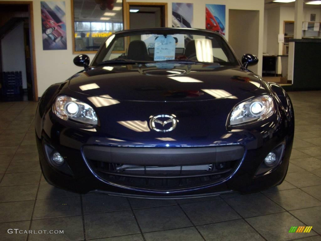 2009 MX-5 Miata Sport Roadster - Stormy Blue Mica / Black photo #3