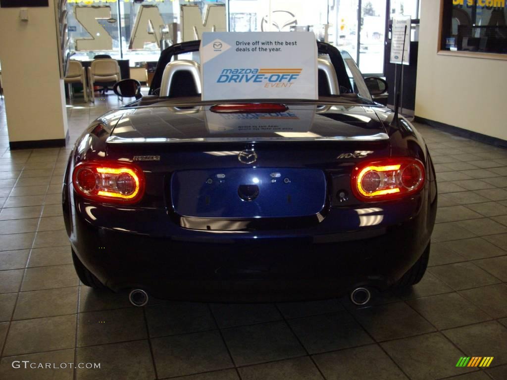 2009 MX-5 Miata Sport Roadster - Stormy Blue Mica / Black photo #4
