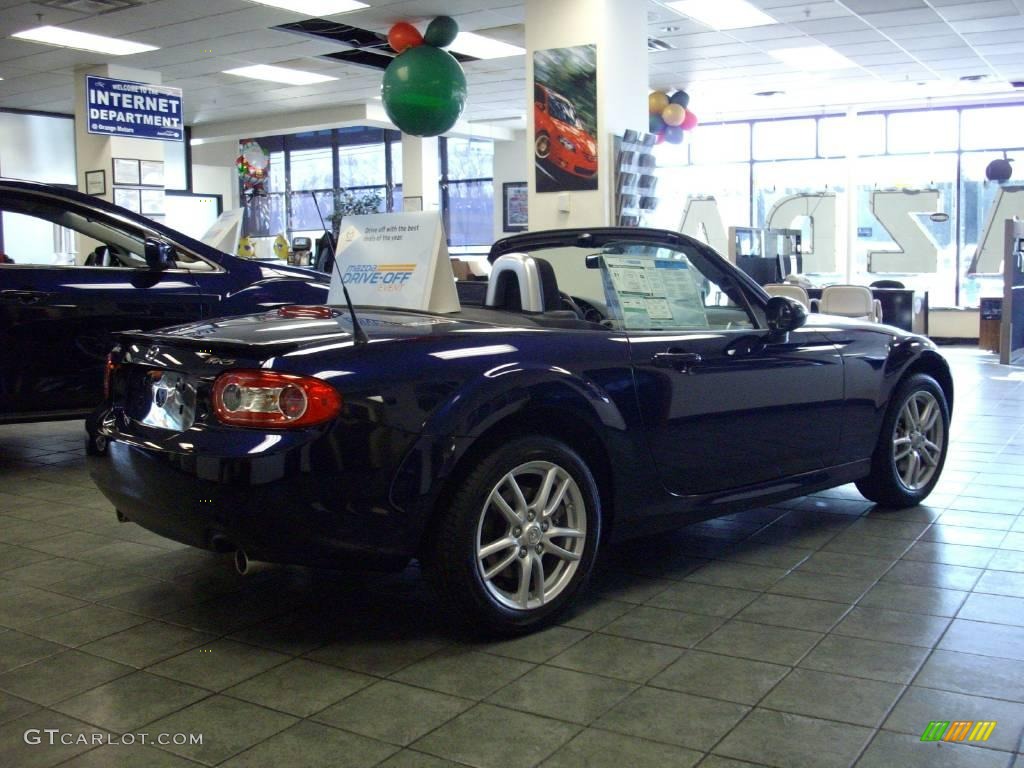 2009 MX-5 Miata Sport Roadster - Stormy Blue Mica / Black photo #5