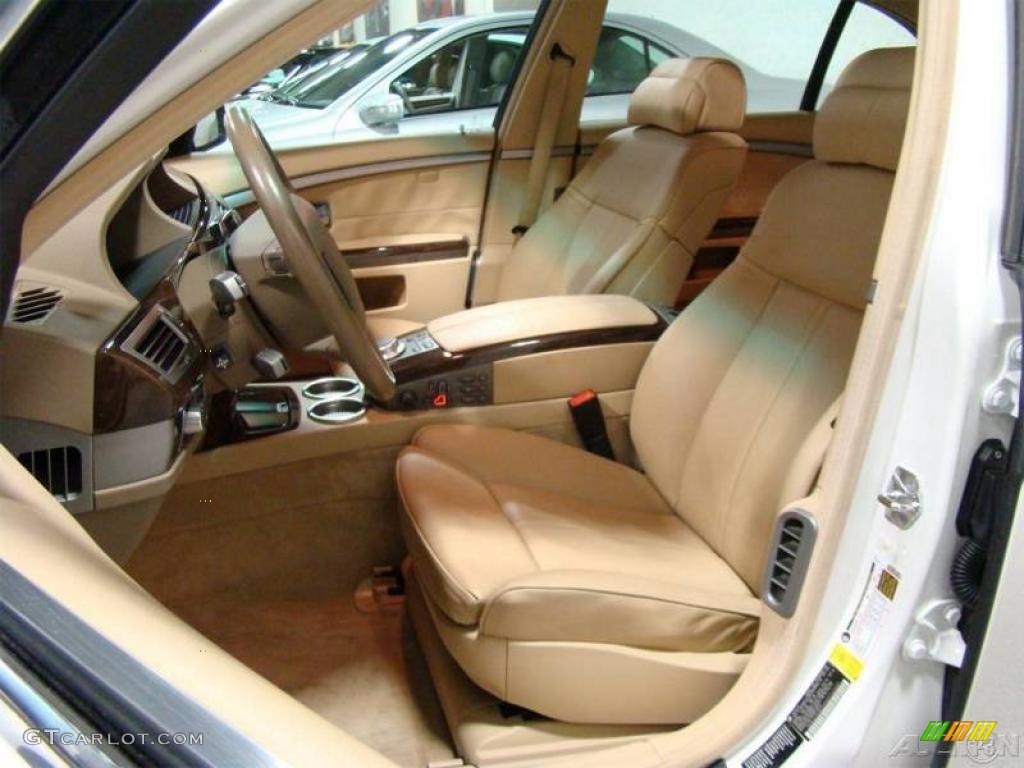 2006 7 Series 750Li Sedan - Alpine White / Dark Beige/Beige III photo #7