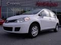 2010 Fresh Powder White Nissan Versa 1.8 S Hatchback  photo #1