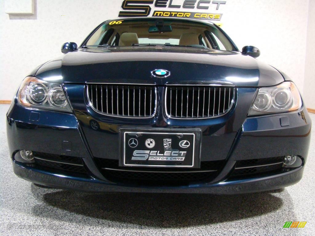 2006 3 Series 330xi Sedan - Monaco Blue Metallic / Beige photo #2