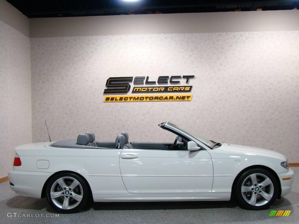 2006 3 Series 325i Convertible - Alpine White / Grey photo #4