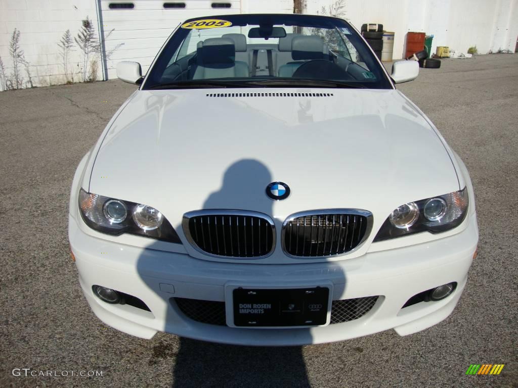 2005 3 Series 330i Convertible - Alpine White / Grey photo #3