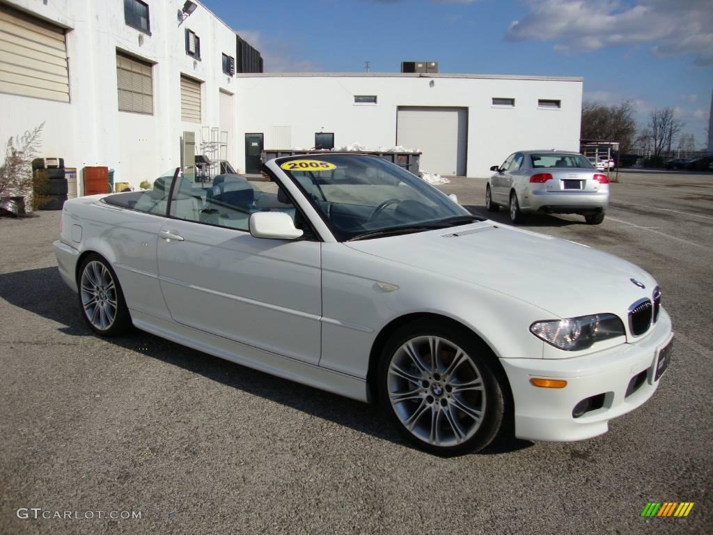 2005 3 Series 330i Convertible - Alpine White / Grey photo #5