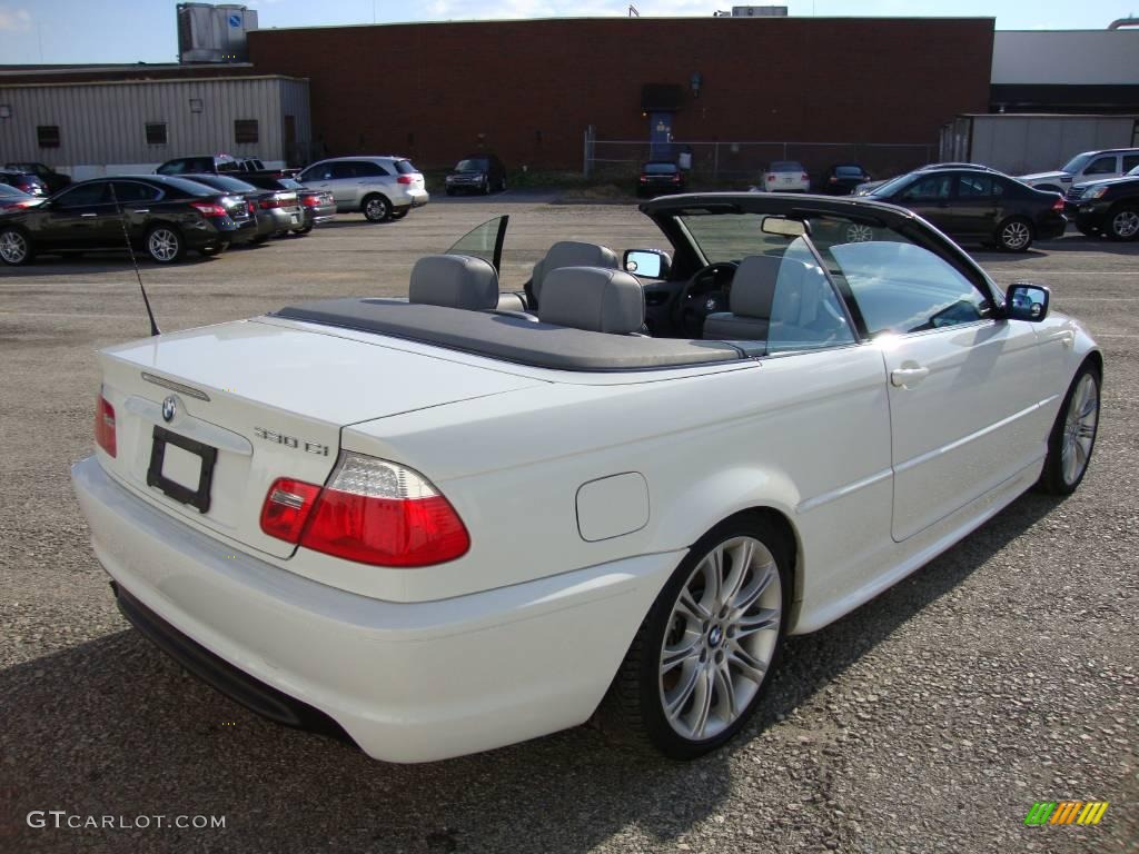 2005 3 Series 330i Convertible - Alpine White / Grey photo #7