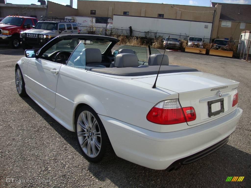 2005 3 Series 330i Convertible - Alpine White / Grey photo #9