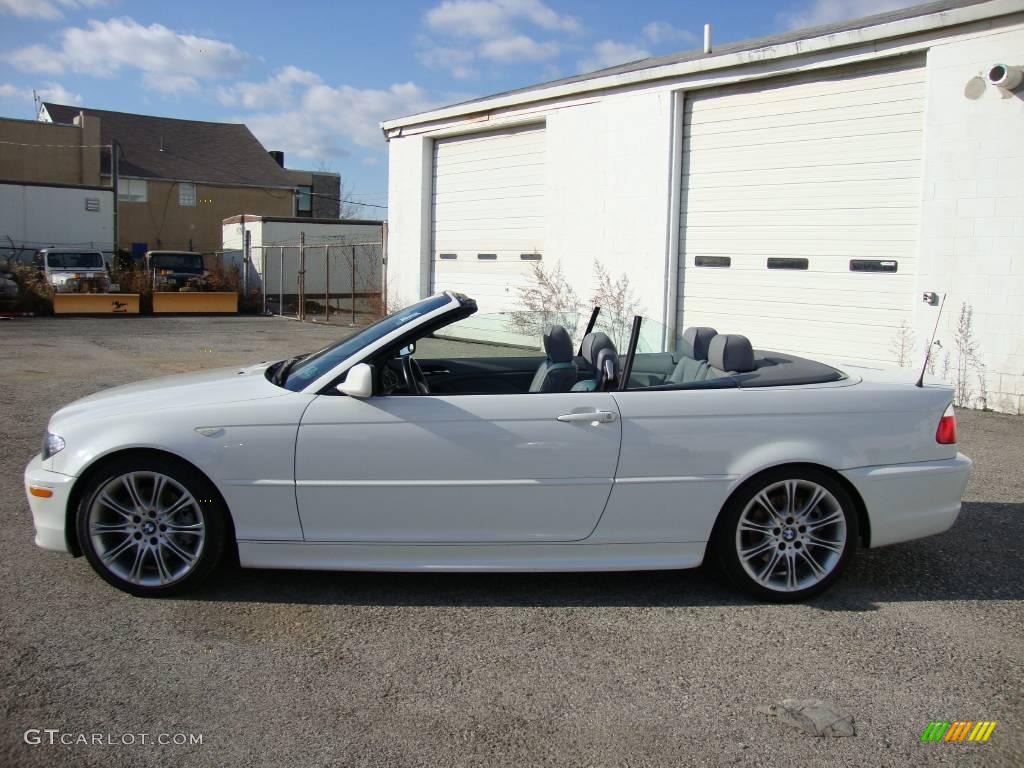 2005 3 Series 330i Convertible - Alpine White / Grey photo #10