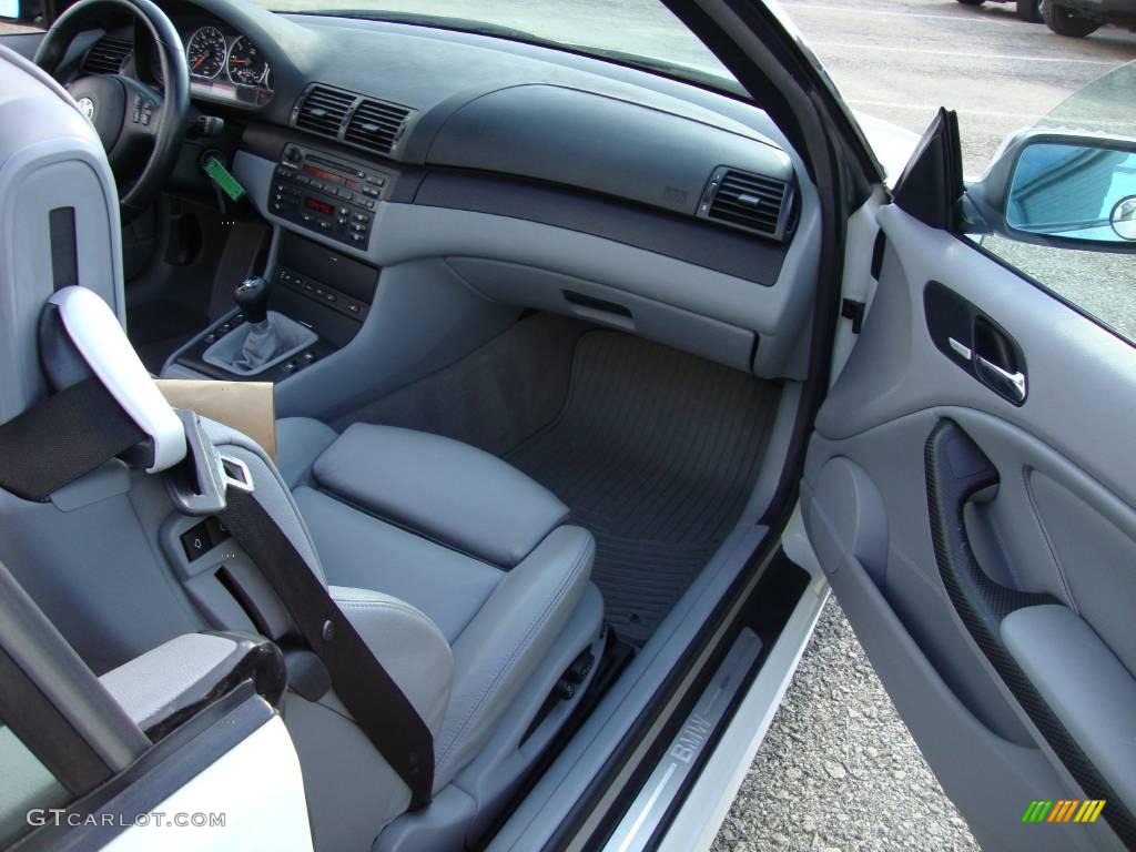 2005 3 Series 330i Convertible - Alpine White / Grey photo #16
