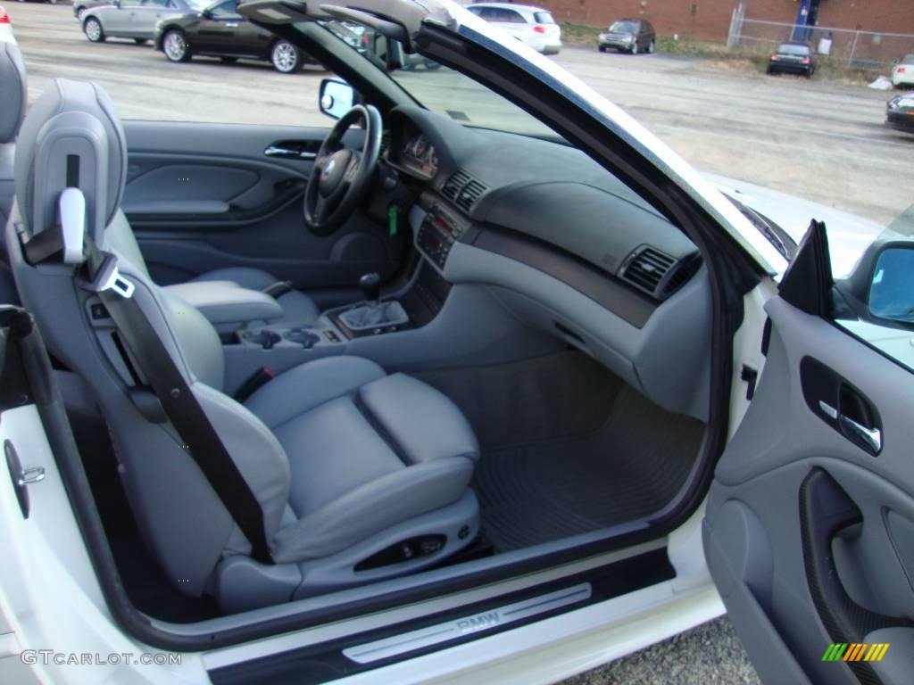 2005 3 Series 330i Convertible - Alpine White / Grey photo #18