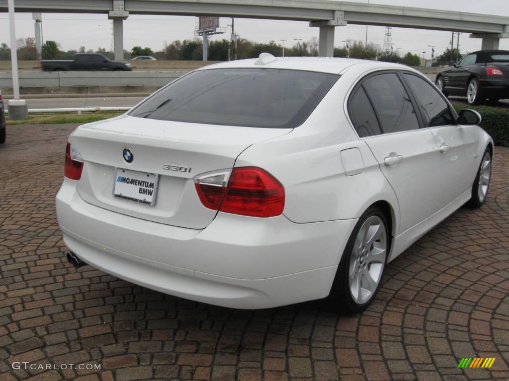 2006 3 Series 330i Sedan - Alpine White / Beige photo #7