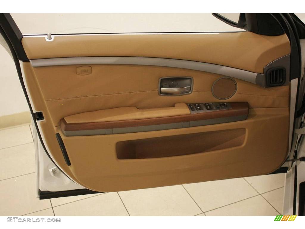 2006 7 Series 750i Sedan - Alpine White / Black/Natural Brown photo #8