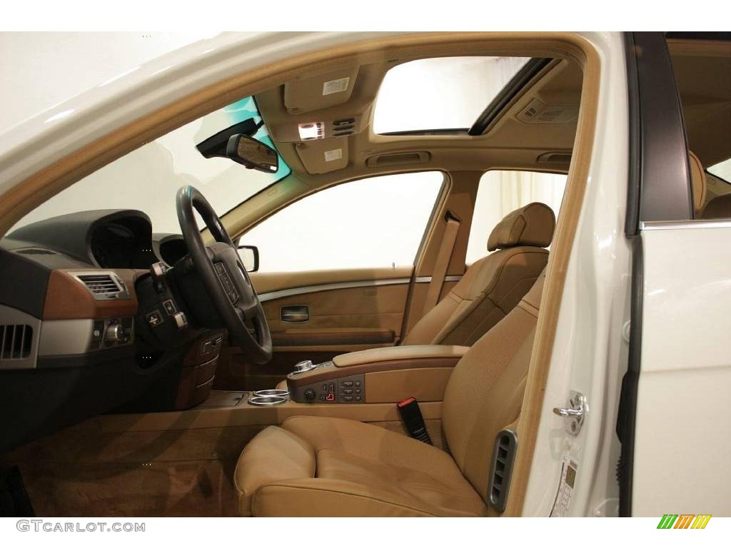 2006 7 Series 750i Sedan - Alpine White / Black/Natural Brown photo #10