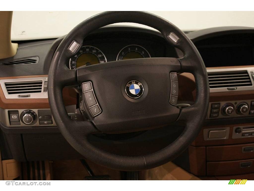 2006 7 Series 750i Sedan - Alpine White / Black/Natural Brown photo #13