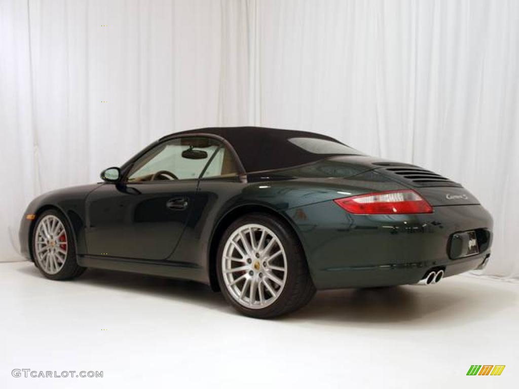 2006 911 Carrera S Cabriolet - Forest Green Metallic / Sand Beige photo #29