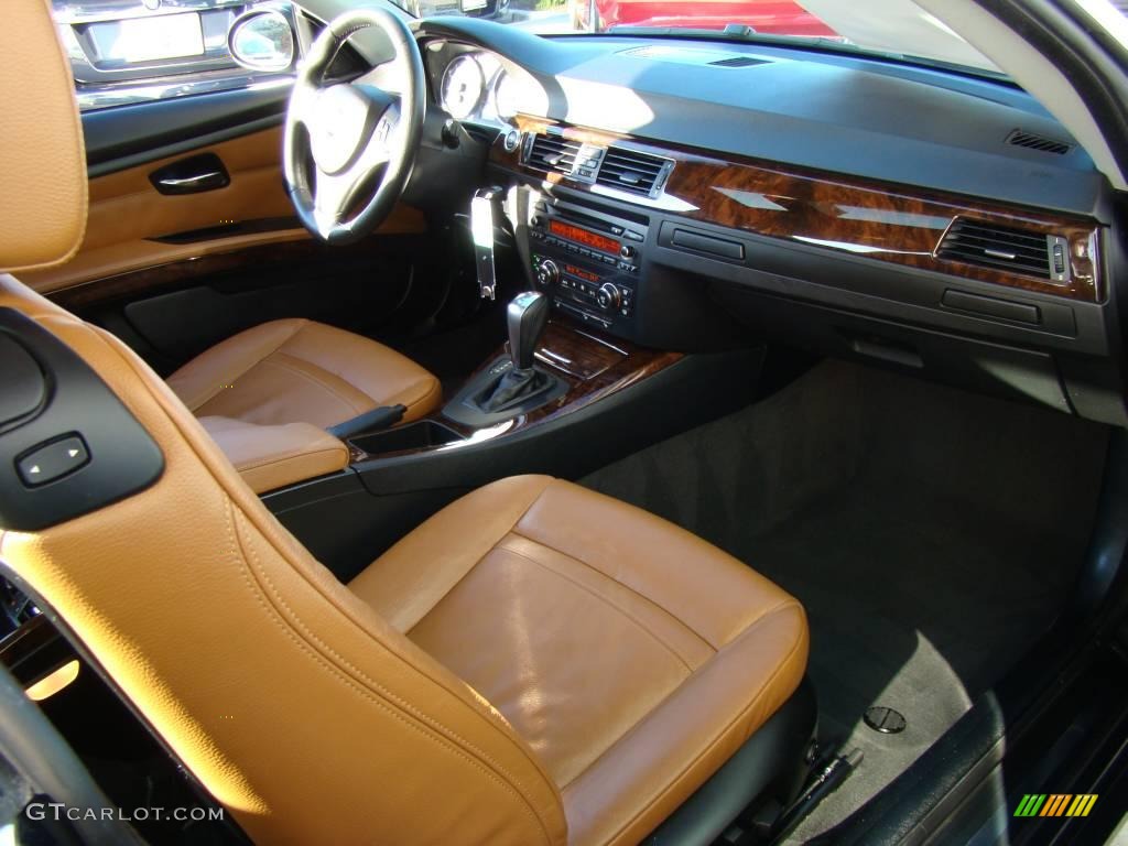 2007 3 Series 328xi Coupe - Monaco Blue Metallic / Saddle Brown/Black photo #14