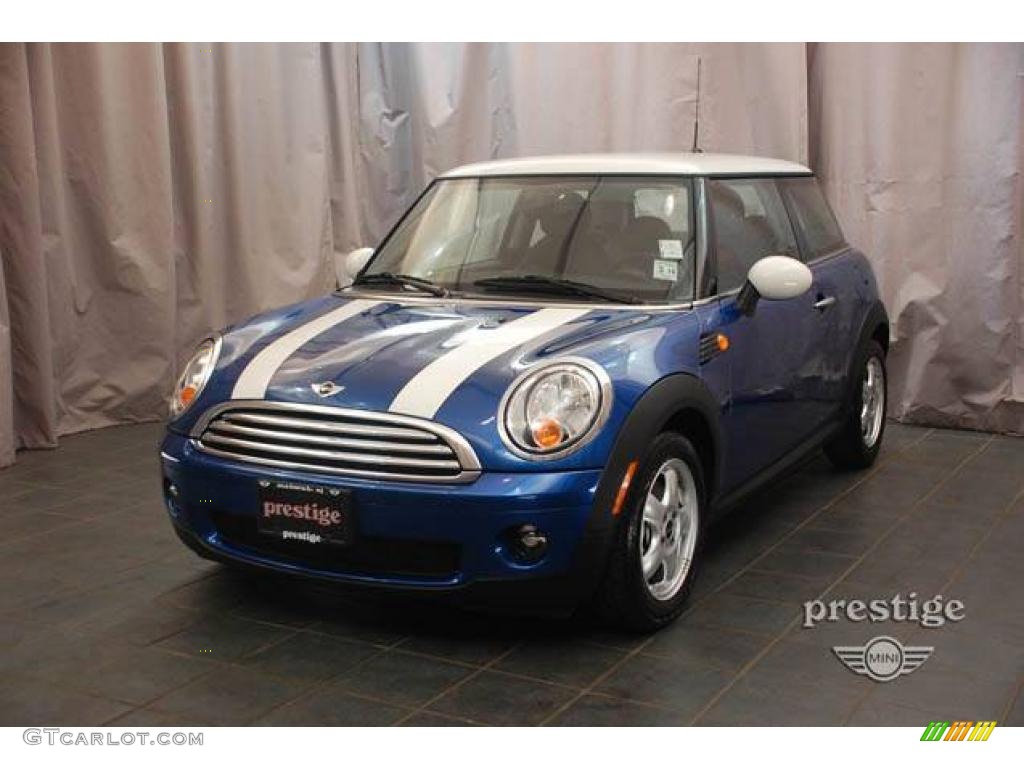 2009 Cooper Hardtop - Lightning Blue Metallic / Black/Grey photo #1