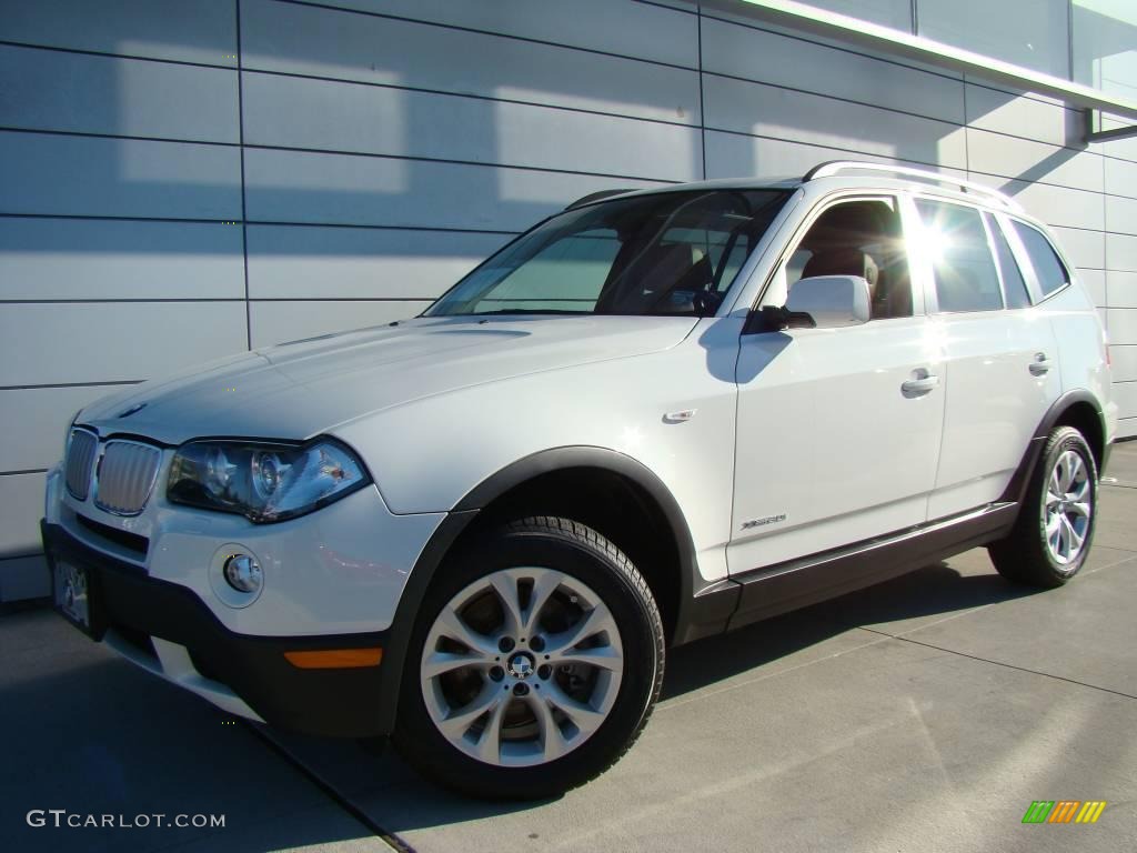 2009 X3 xDrive30i - Alpine White / Saddle Brown Nevada Leather photo #1