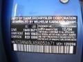 2005 Chrysler Crossfire Limited Roadster Info Tag